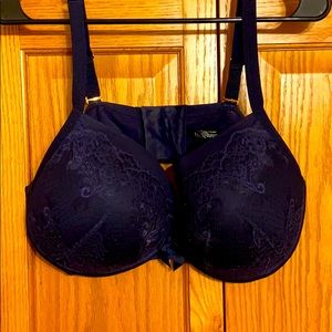 42DDD Torrid dark blue plunge push up bra
